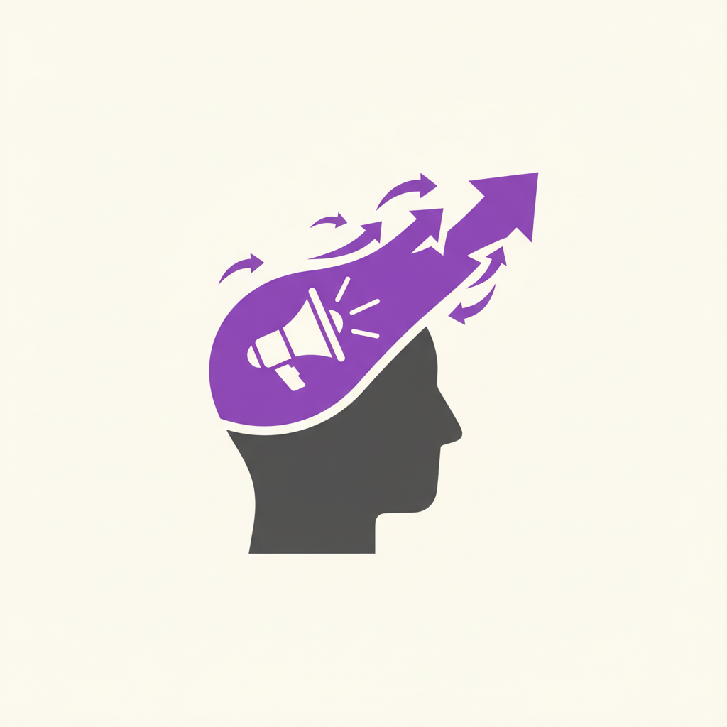An illustration of a founder using a giant magnet to attract customers, symbolizing the pull of a personal brand.