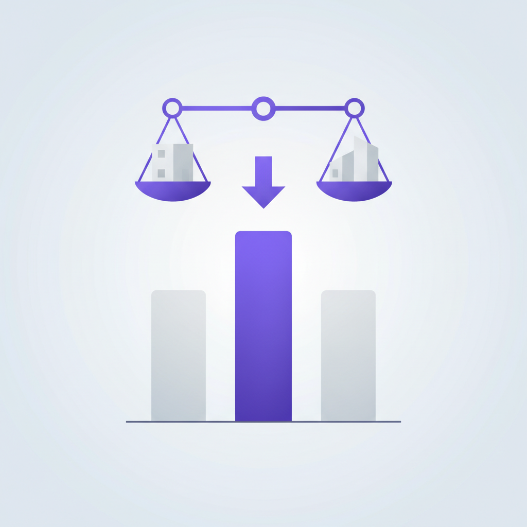 Illustration of a website comparing different software products side-by-side on a leaderboard.