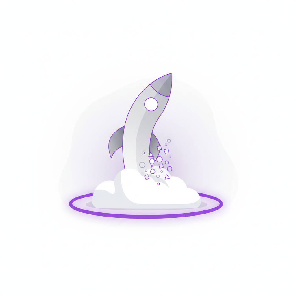 An illustration of a founder launching a paper airplane towards a target list.