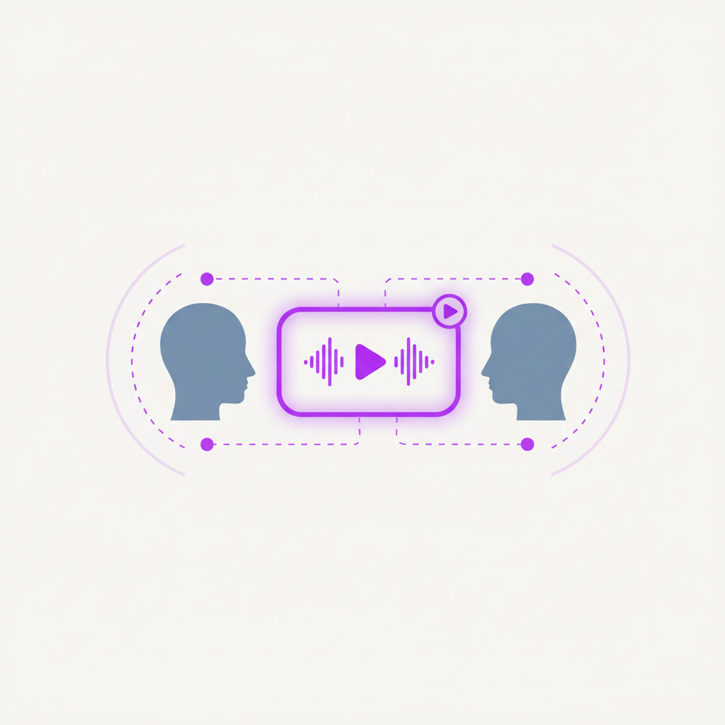 Illustration of a user in a software application clicking a button to start a video call with a founder.