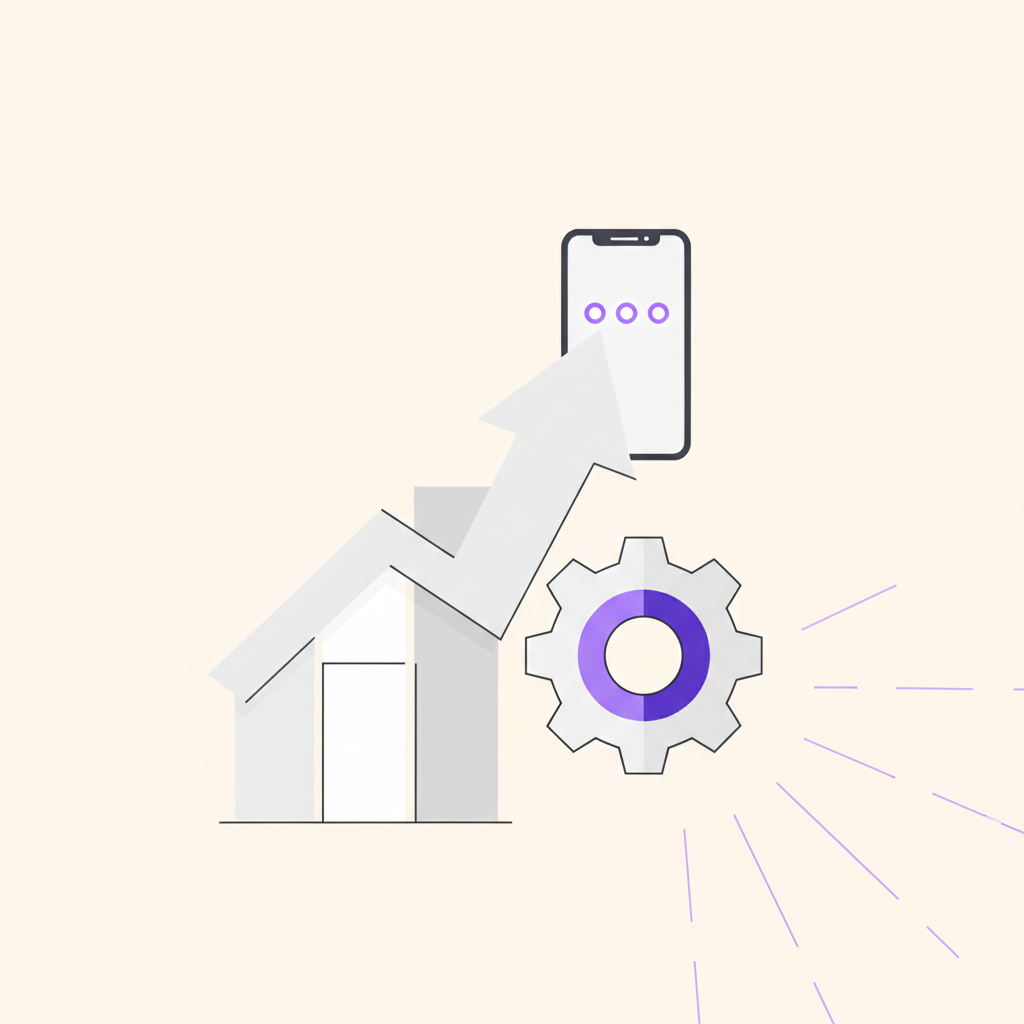 An illustration of a person receiving a notification about a new product feature on their phone.