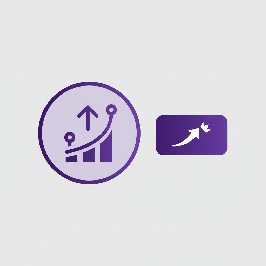 Illustration of a finger about to press a glowing 'upgrade' button on a user interface.