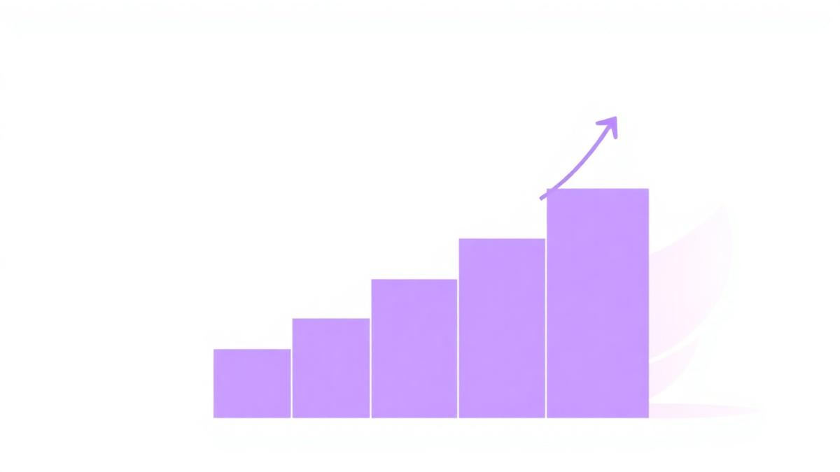 Illustration of pricing tiers scaling up with customer usage on a rising chart.